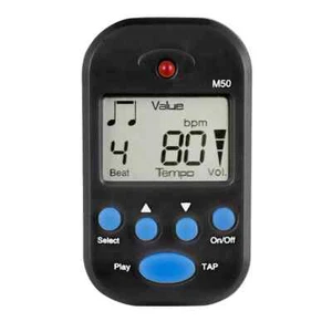 Black Portable LCD Digital Mini Metronome Beat Tempo USA - Picture 1 of 1