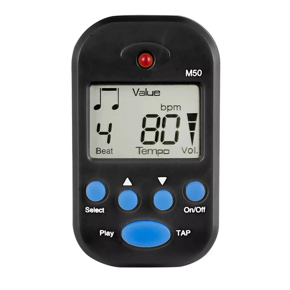 黑色便携式液晶数字迷你节拍器节拍美国 — 第 1/1 张图片