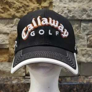 Callaway Mens Hat Cap Black adjustable Embroidered Cap New Era One Size - Picture 1 of 9