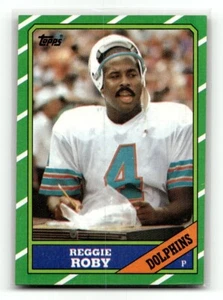 Reggie Roby #59 Topps 1986 Football Karte Miami Dolphins - Bild 1 von 2