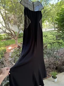 Nuevo con etiquetas Maxi Vestido Tadashi Shoji Para Mujer Talla 18 Sin Mangas Columna Formal, Tachuelas - Imagen 1 de 20