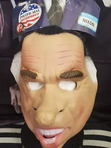 Richard Nixon Presidential Vinyl Adult Mask Purge New Halloween President New - Picture 1 of 24