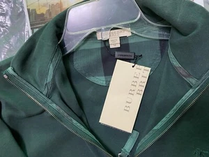 Green Burberry 1/4 zip up pullover sweater Men’s size Medium - Picture 1 of 5