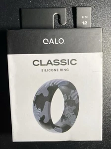 New Qalo Men’s Functional Wedding Ring Silicone Size 12, Color Black Camo - Picture 1 of 4