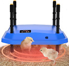 Chick Brooder Heating Plate 10" X 10",With Temperature Set Chicks 10*10 Blue