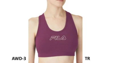 Sujetador deportivo jersey pulóver con logotipo flor Fila para mujer, púrpura, talla 2x Foto 1 de 4