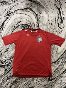England Red Away Football Shirt 2006 Size 13-14 Years Old Boy’s Short Sleeves