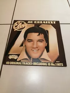 Elvis Presley 40 Greatest Double Vinyl LP, 1975- Inc. 18 No 1's. Arcade records - Picture 1 of 4