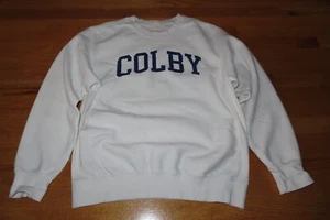 Vintage MV Sport Pro-Weave Label - COLBY COLLEGE (MED) Sweatshirt - Picture 1 of 3