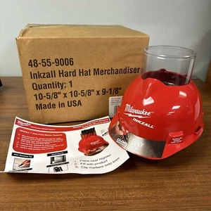 Milwaukee Tools Inkzall Hard Hat Display, organizador de oficina/bolígrafo, anuncio de escritorio de cueva para hombre - Imagen 1 de 9