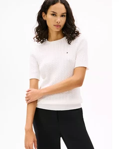 Tommy Hilfiger - Short-Sleeve Cable Knit Sweater New Free ship! - Picture 1 of 4