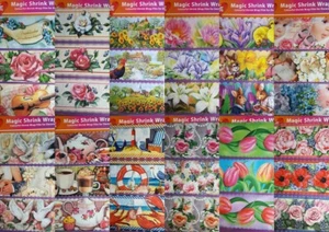 Magic Shrink Wraps-Owl Bird Easter Music Spring Flowers Fairy Daisy Rose 6cm NEW - Picture 1 of 13