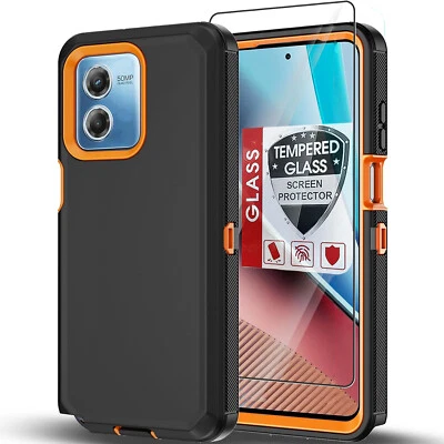 Funda para teléfono Motorola Moto G Play 2024 2023 a prueba de golpes + vidrio templado Foto 1 de 4