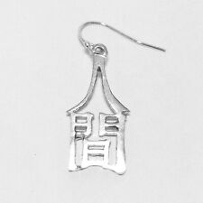 KANJI Human Sterling Silver 925 One ear dangly hook earring GRYPHON Japan