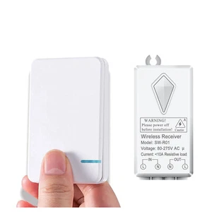 Wireless Remote Light Switch No Wiring No WiFi Expandable Outdoor 1312ft Lamp US - Picture 1 of 12