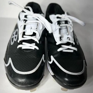 Black and White Women's Boombah Turf Shoes Softball/Baseball - Picture 1 of 6