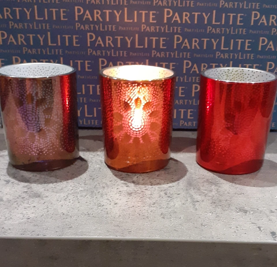 partylite porte bougie lampion et réchaud trio bambou neuf - Photo 1/1
