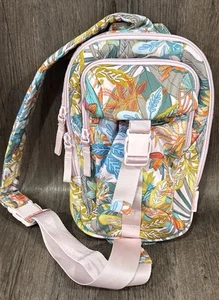 Vera Bradley Women's Cotton Utility Sling Backpack Rain Forest Canopy - Picture 1 of 8