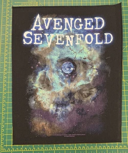 AVENGED SEVENFOLD NEBULA LARGE PRINTED SEW ON BACK PATCH OFFICIALLY LICENSED - Picture 1 of 7