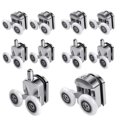 Rodillos para puertas de ducha piezas para casa rodante - 10 piezas llantas de aleación de zinc 23 mm con anti 10  Foto 1 de 4