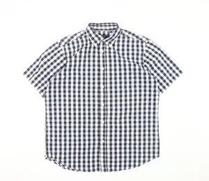 Maine New England Men's Blue Check Button-Up Shirt M - Picture 1 of 12