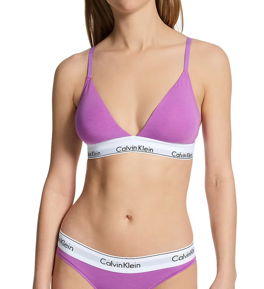 Bralette moderno de algodón ligeramente forrado Calvin Klein QF5650 Foto 1 de 1