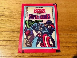 Tarjeta de novato Capitán América Argentina 1980 Marvel ¡VISTA A TRAVÉS DEL PAQUETE! Leer descripción - Imagen 1 de 13