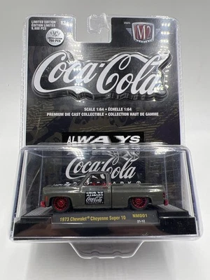 M2 Machines Coca Cola CHASE 1973 Chevrolet Cheyenne Super 10 NMD01 - Image 1 of 4