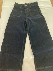 & Other Stories Womens Dark Denim High Waist Wide Leg Cropped Jeans Size 8 - Picture 1 of 7