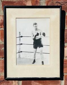 Hall Of Fame American Boxer Gene Tunney Signed B&W Boxing Photograph - Picture 1 of 8