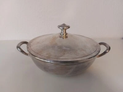 Alte Christofle Versilbert Terrine mit Deckel Servier Schale - Bild 1 von 4