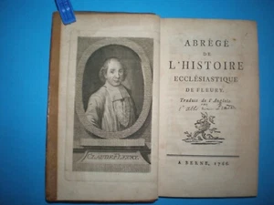 Abrégé de l'Histoire ecclésiastique de Fleury. In 2 volumes. A Berne, 1766 RARE - Picture 1 of 12
