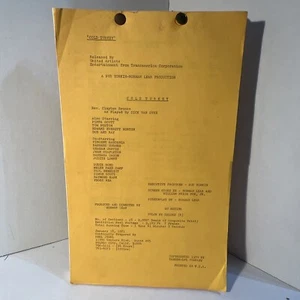 1971 COLD TURKEY: Original Movie Script Continuity - Dick Van Dyke, Pippa Scott - Picture 1 of 15