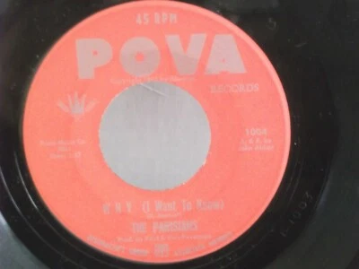 The Parisians,Pova 1004,"Why I Want To Know",US,7" 45,1962 doo wop,stamped #s,M - Image 1 of 2