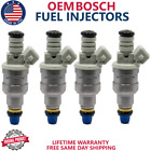 x4 OEM BOSCH 4-Hole Upgrade Fuel Injectors For 1992- 1994 Ford Tempo 2.3L I4
