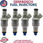 x4 OEM BOSCH Fuel Injectors For 1991 Mercury Grand Marquis 5.0L V8 #0280150727