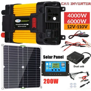 4000W 6000W Komplett Solarpanel Kit Solar Stromerzeuger Zuhause 110V Netzsystem - Bild 1 von 25