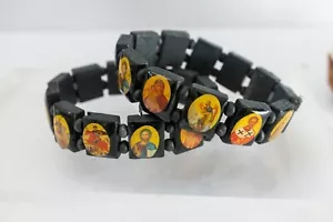 Pulsera elástica Christian Holy 1 pieza, pulsera con iconos sagrados - pulsera de santos - Imagen 1 de 8