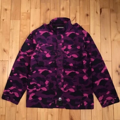 BAPE × undefeated M65 military jacket purple camo A Bathing Ape Size L - Image 1 of 4