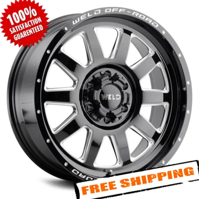 焊接越野 STEALTH W101 轮 20x9 (0,6x139.7,106.1) 黑色单轮圈 — 第 1/4 张图片