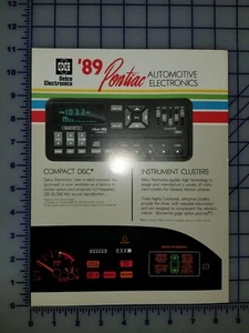 Carpeta de folletos Pontiac 1989 electrónica original Delco Firebird - Imagen 1 de 1