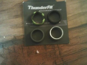 (4)THUNDERFIT mens size 7 WEDDING RINGS, new - Picture 1 of 1