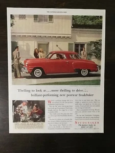 Vintage 1947 Studebaker Champion Regal De Luxe Full Page Original Color Ad A1 - Picture 1 of 1