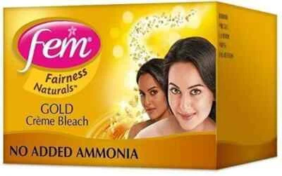Dabur Fem Cream Creme Bleach Face Skin Glowing - Gold 24g - DIRECT FROM INDIA - Image 1 of 4