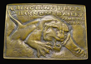 Ringling Bros Barnum Bailey Combined Shows Circus Vintage Belt Buckle - Picture 1 of 6