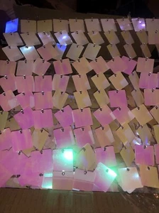 Shimmer Wall Backdrop 12Pcs Iridescent Pink Shimmer Wall Panels Party New - Picture 1 of 5