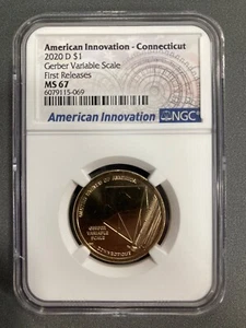 2020D American Innovations Connecticut - NGC MS 67 First Release - Picture 1 of 2