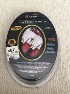 New Samsung DVI to DVI Cable 6 ft Digital Video Interface Audio Video D5067 - Picture 1 of 9