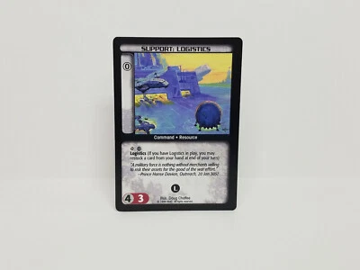 1996 WOC: BATTLETECH CCG: Support: Logistics A=Airport (V) - New, Un-Played - Image 1 of 2