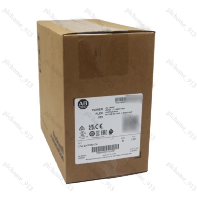 ALLEN-BRADLEY New Allen Bradley 25A-D4P0N104 PowerFlex 523 AC Drive 1.5kW (2Hp) 3 Phase